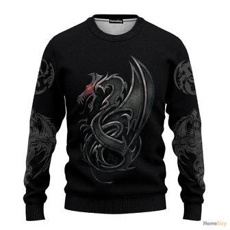 Dungeon Dragon Ugly Christmas Sweater For Men And Women | Favorety UK