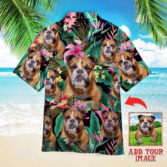 English Bulldog Custom Photo Hawaiian Shirt, Personalized Hawaiian Shirts - Perfect Gift For Dog Lovers, Family, Friends | Seseable CA