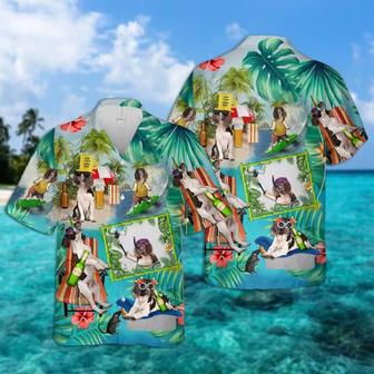 English Springer Hawaiian Shirt, Dog Surfing, Tropical Summer Aloha Shirt For Men - Perfect Gift For English Springer Lovers, Friend, Family - Seseable