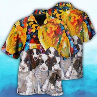 English Springer Spaniel Aloha Hawaii Shirt - Dog Art Dog Lovely Hawaiian Shirt For Summer - Perfect Gift For Dog Lovers, Friend, Family - Seseable
