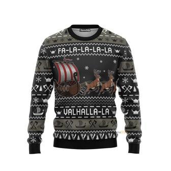 Fa-la-la-valhalla Viking Ugly Christmas Sweater For Men And Women | Favorety UK