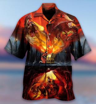 Fire Dragon Aloha Hawaiian Shirt For Summer, Dragon Amazing Love Life Hawaiian Shirts Outfit For Men Women, Dragon Lovers - Seseable