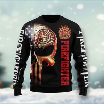 Firefighter Bravery Is Not The Absence Of Fear Ugly Sweater | Favorety UK