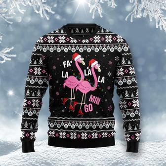 Fla La La Lamingo Cute Flamingo Christmas Ugly Sweater | Favorety CA