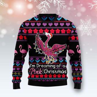 Flamingo Pink Ugly Christmas Sweater For Men & Women | Favorety DE