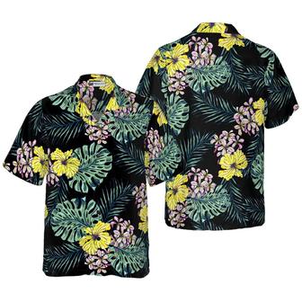 Floral Flower Pattern Hawaiian Shirt, Beach Hawaiian Shirt, Tropical Aloha Shirt For Men Women, Perfect Gift For Husband, Wife, Friend, Family - Seseable