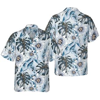 Flower Painting Pattern Hawaiian Shirt, Floral Hawaiian Shirt, Tropical Aloha Shirt For Men Women, Perfect Gift For Husband, Wife, Friend, Family - Seseable