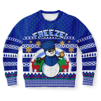 Freeze Snowman Ugly Christmas Sweater - Thegiftio UK