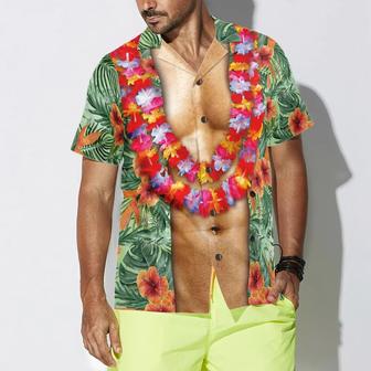 Funny Aloha Tropical Flowers Costume Men Hawaiian Shirt - Gift For Men, Lover, Friend, Family | Seseable CA