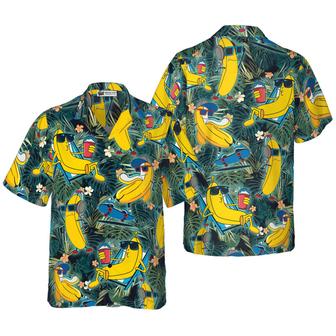 Funny Chill Tropical Banana Hawaiian Shirt, Colorful Summer Aloha Shirt For Men Women, Perfect Gift For Friend, Team | Seseable CA