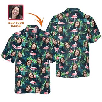 Funny Custom Face Flamingo Tropical Hawaiian Shirt, Custom Photo Hawaiian Shirt - Personalized Summer Gifts For Men, Women | Seseable CA