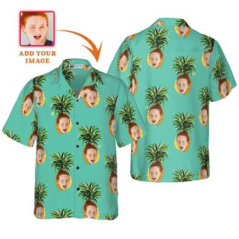 Funny Custom Face Pineapple Hawaiian Shirt, Custom Photo Hawaiian Shirt - Personalized Summer Gifts For Men, Women | Seseable CA