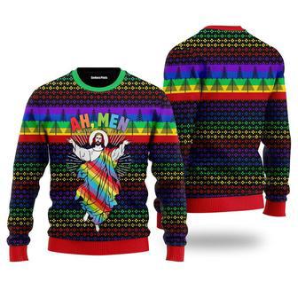 Funny Jesus LGBT On Ugly Christmas Sweater | Favorety UK