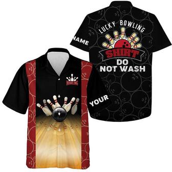 Funny Vintage Bowling Custom Name Hawaiian Shirt, Lucky Bowling Shirt Do Not Wash Personalized Hawaiian Shirts For Men Women, Team, Bowling Lovers - Seseable
