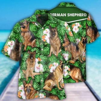 German Shepherd Aloha Hawaii Shirt - Dog Lover Tropical Life Cool Style Hawaiian Shirt For Summer - Perfect Gift For Dog Lovers, Friend, Family - Seseable
