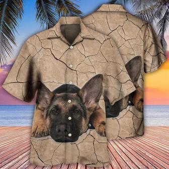 German Shepherd Aloha Hawaii Shirt - Dog On The Ground Hawaiian Shirt For Summer - Perfect Gift For Dog Lovers, Friend, Family - Seseable