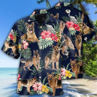 German Shepherd Aloha Hawaii Shirt - Tropical Floral Lover Hawaiian Shirt For Summer - Perfect Gift For Dog Lovers, Friend, Family - Seseable