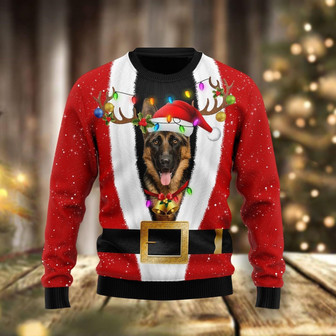 German Shepherd Christmas Ugly Sweater - Thegiftio UK