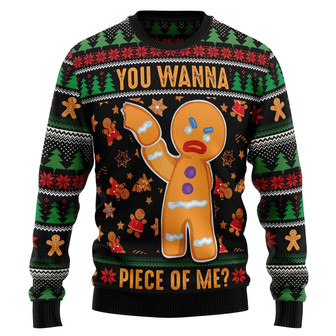 Gingerbread Man Ugly Sweater For Men And Women - Thegiftio UK