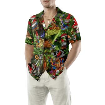 Gnome Hippie Hawaiian Shirt - Perfect Gift For Husband, Boyfriend, Friend, Family - Seseable