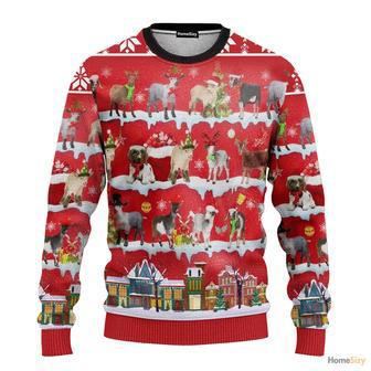 Goat Ugly Christmas Sweater For Men And Women | Favorety