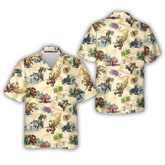 Godzilla Hawaiian Shirt - Godzilla King Of Monster Hawaiian Shirt - Perfect Gift For Friend, Family | Favorety