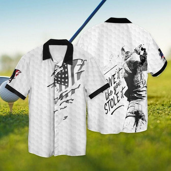 Golf Aloha Hawaiian Shirts For Summer, USA Flag Independence Day Patriotic Hawaiian Shirt For Men Women, 4th Of July Gift For Golf Team Lovers, Golfer - Seseable