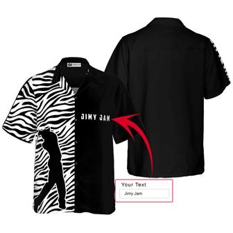 Golf Hawaiian Shirt Custom Name, Zebra Pattern Personalized Colorful Summer Aloha Shirt For Men Women, Gift For Friend, Team, Golf Lover - Seseable