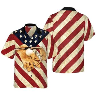Golf Hawaiian Shirt, Golf Flag Vintage Hawaiian Shirt, Vintage Golf Aloha Shirt - Perfect Gift For Men, Women, Golf Lover, Friend, Family - Seseable