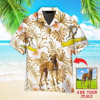 Greyhound Hawaiian Shirt Custom Photo, Personalized Hawaiian Shirts - Perfect Gift For Family, Friends - Seseable
