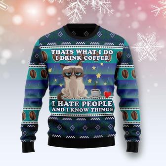 Grumpy Cat Coffee Funny Ugly Sweater | Favorety UK