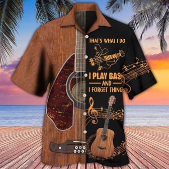 Guitar Aloha Hawaiian Shirt For Summer, Guitar That's What I Do I Play Bass Hawaiian Shirts Outfit For Men Women, Music Guitar Lovers - Seseable