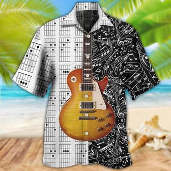 Guitar Bass Guitar Musician Aloha Hawaiian Shirt For Summer, Guitar Hawaiian Shirts Matching Outfit For Men Women, Music Guitar Lovers - Seseable