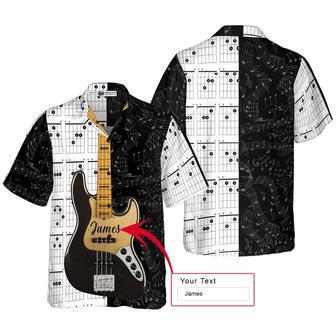 Guitar Custom Name Hawaiian Shirt, Personalized Colorful Summer Aloha Shirt For Men Women, Perfect Gift For Friend, Family, Guitar Lover, Music Lovers - Seseable