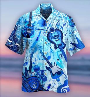 Guitar Music So Cool Style Aloha Hawaiian Shirt For Summer, Colorful Guitar Hawaiian Shirts Matching Outfit For Men Women, Music Guitar Lovers - Seseable