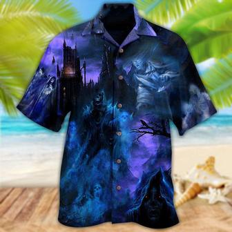 Halloween Hawaiian Shirt, Halloween It's Skoopy Season, Starry Night Aloha Shirt For Men & Women - Halloween Gift For Members Family, Friends - Seseable
