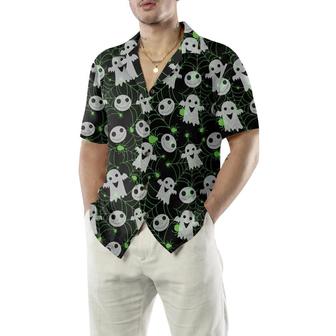 Halloween Spider Web Shirt For Men Hawaiian Shirt - Perfect Gift For Lover, Friend, Family - Seseable