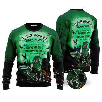 Halloween Witchcraft Flying Monkey Ugly Christmas Sweater For Men & Women | Favorety DE