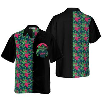 Halloween Zombie Walking Out Hawaiian Shirt - Perfect Gift For Lover, Friend, Family - Seseable