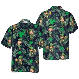 Happy St Patrick's Day Leprechaun Irish People Proud Hawaiian Shirt, Colorful Summer Aloha Shirt For Men Women, Perfect Gift For Husband, Wife, Friend - Seseable