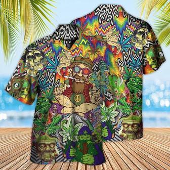 Hippie Aloha Hawaiian Shirt - Hippie Feel Freedom From Smoking Cool Style Hawaiian Shirt For Summer - Perfect Gift For Friend, Family - Seseable