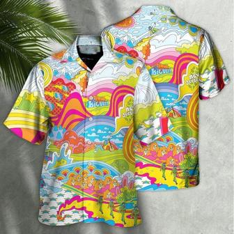 Hippie Aloha Hawaiian Shirt - Hippie How To Talk Like A Hippie Hawaiian Shirt For Summer - Perfect Gift For Friend, Family - Seseable