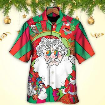 Hippie Aloha Hawaiian Shirt - Hippie Santa Fantasy World Unreal Hawaiian Shirt For Summer - Perfect Gift For Friend, Family | Favorety UK