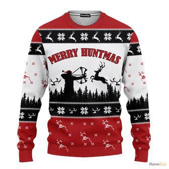 Hobby Merry Huntmas Hunting Ugly Christmas Sweater | Favorety