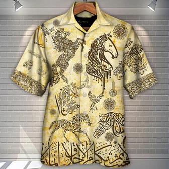 Horse Hawaiian Shirt For Summer - Horse Fantastic Arabian Horses By Arabic Hawaiian Shirt - Perfect Gift For Men, Horse Lovers - Seseable