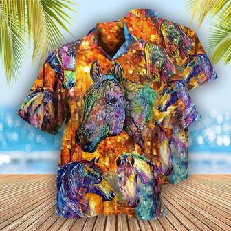 Horse Hawaiian Shirts For Summer - Horse Better With A Horse Color Painting Hawaiian Shirt - Perfect Gift For Men, Horse Lovers - Seseable