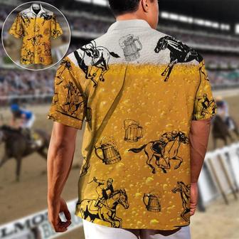 Horse Hawaiian Shirts For Summer - Horse Racing Just For You Hawaiian Shirt - Beer Hawaiian Shirt - Perfect Gift For Men, Beer Lovers, Horse Racing Lovers - Seseable