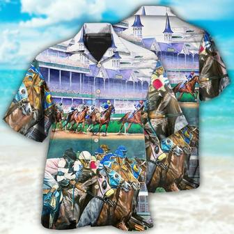 Horse Hawaiian Shirts For Summer - Horse Racing We Love Amazing Style - Perfect Gift For Men, Horse Racing Lovers - Seseable