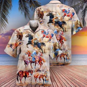 Horse Hawaiian Shirts For Summer - Horse Whisperer Play With Human Hawaiian Shirt - Perfect Gift For Men, Horse Racing Lovers - Seseable