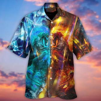 Horse Hawaiian Shirts For Summer - Thunder Horse And Fire Horse Hawaiian Shirt - Perfect Gift For Men, Horse Racing Lovers - Seseable